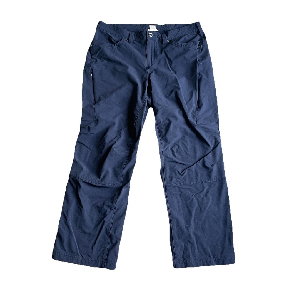 Duluth Trading Co Flexpedition Pants Womens 16X29 Navy Blue Stretch Hiking Cargo